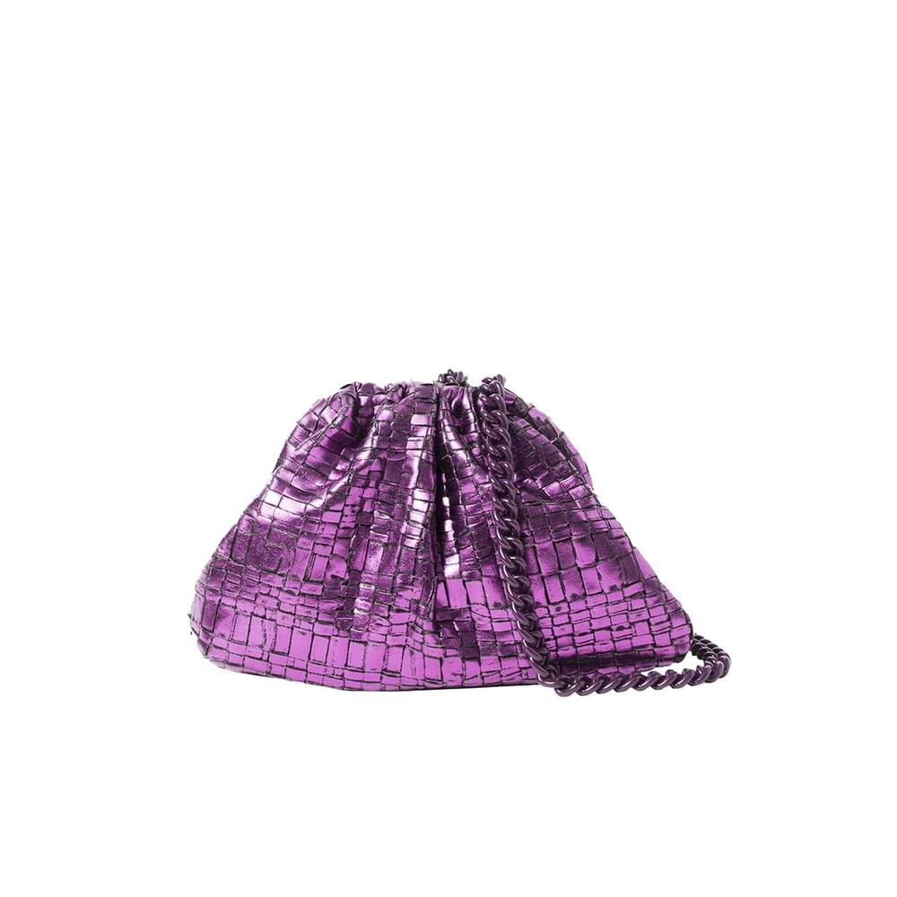 Veronica Beard Maria La Rosa Mini Gam Clutch Bag Shoulder Bag NWT 325 VIOLET